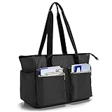 Damero Lehrer Schultertaschen, Lehrer Tasche Laptop Handtasche mit mehreren Taschen für Damen, Schule, Büro,...